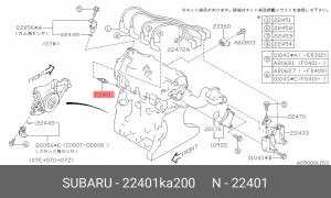 Свеча зажигания 22401-KA200 SUBARU