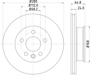 Тормозной диск MDC913 MINTEX