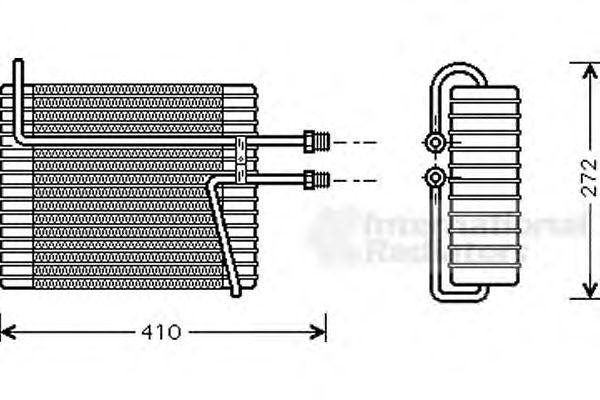 Испаритель, кондиционер 5900V103 VAN WEZEL