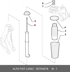 Деталь 50704478 ALFA FIAT LANCIA