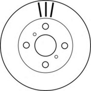 Тормозной диск 562169B BENDIX JURID