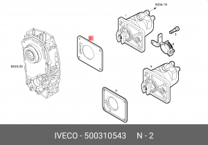 Прокладка насоса ГУР 500310543 IVECO