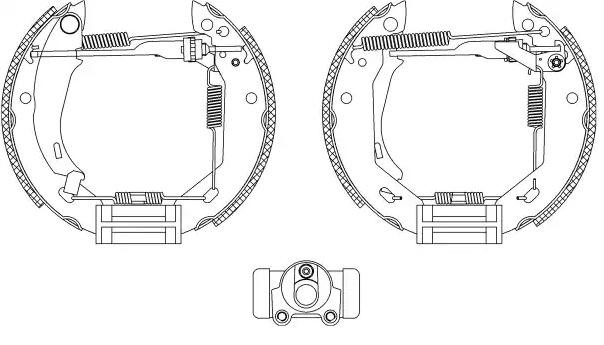 Комплект тормозных колодок FMK104 FERODO