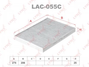 Фильтр салона LAC-055C LYNXAUTO