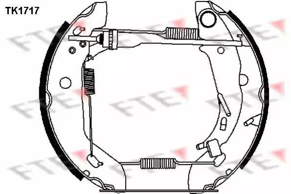Комплект тормозных колодок TK1717 FTE