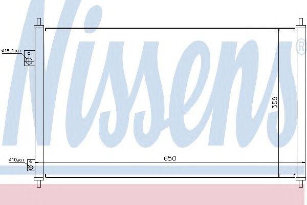 Конденсатор, кондиционер 94771 NISSENS
