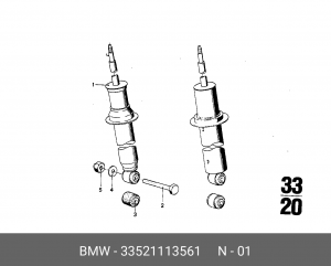 Амортизатор подвески 33 52 1 113 561 BMW