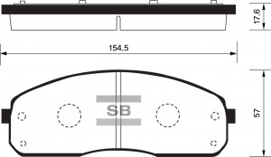 Колодки тормозные дисковые SP1175 SANGSIN
