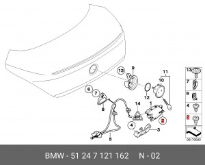 Деталь 51 24 7 121 162 BMW