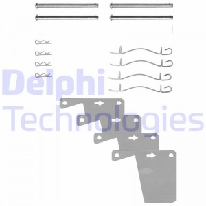 Комплектующие, колодки дискового тормоза LX0174 DELPHI