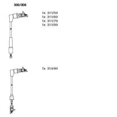 Ккомплект проводов зажигания 300306 BREMI
