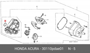 Кольцо уплотнительное 30110PDAE01 HONDA