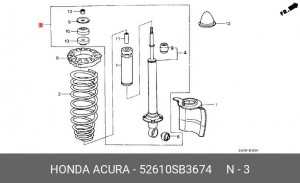 Амортизатор подвески 52610SB3674 HONDA