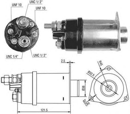 Тяговое реле, стартер 940113050525 MAGNETI MARELLI