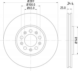 Тормозной диск MDC979 MINTEX