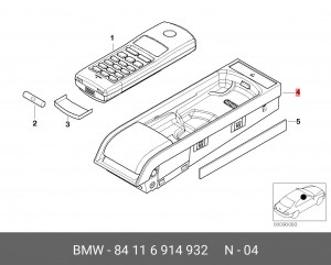 Держатель телефона 84 11 6 914 932 BMW