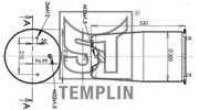Кожух пневматической рессоры 04.060.6006.470 TEMPLIN