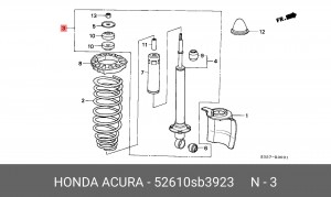 Амортизатор 52610SB3923 HONDA