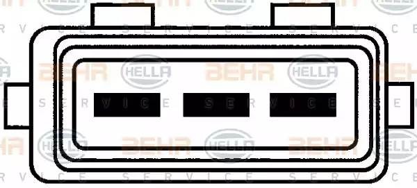 Вентилятор, охлаждение двигателя 8EW 009 144-481 HELLA