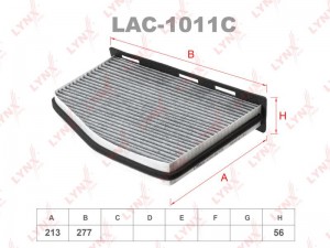 Фильтр салона LAC-1011C LYNXAUTO