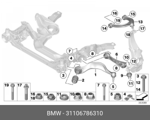 Болт крепления 31 10 6 786 310 BMW
