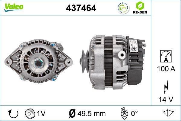Генератор 437464 VALEO PHC