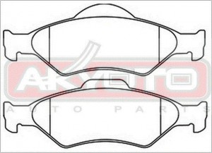 Колодки тормозные дисковые AKD0140 AKYOTO