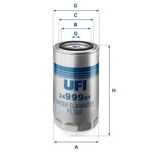 Топливный фильтр 24.999.01 UFI