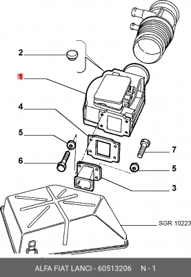 Датчик потока воздуха 60513206 ALFA FIAT LANCIA