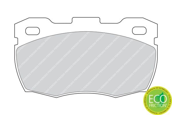 Комплект тормозных колодок, диско FSL1349 FERODO
