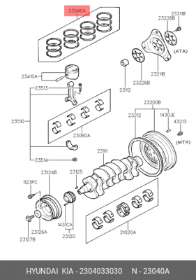 Деталь 2304033030 HYUNDAI KIA