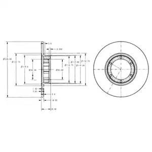 Тормозной диск BG2071 DELPHI