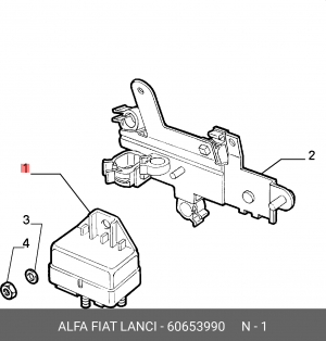 Блок управления, время накаливания 60653990 ALFA FIAT LANCIA