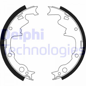 Комплект тормозных колодок LS1800 DELPHI