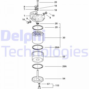 Топливный фильтр 5838B010 DELPHI
