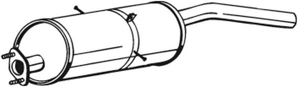 Глушитель выхлопных газов конечный 169-001 BOSAL