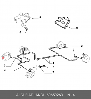Датчик, частота вращения колеса 60659263 ALFA FIAT LANCIA