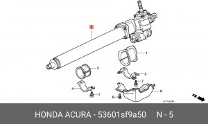Рулевой механизм 53601SF9A50 HONDA