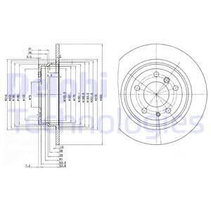 Тормозной диск BG2431 DELPHI