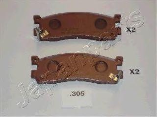 Комплект тормозных колодок, диско PP-305AF JAPAN PARTS GROUP