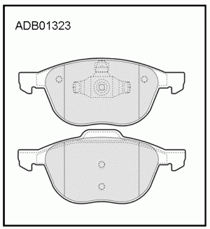 Колодки тормозные дисковые ADB01323 ALLIED NIPPON