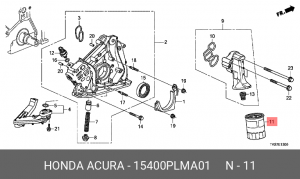 Масляный фильтр 15400-PLM-A01 HONDA