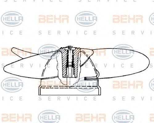 Вентилятор, внутренняя вентиляция 8EW009160171 HELLA