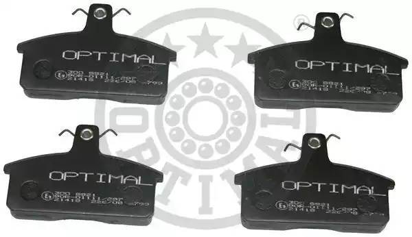 Комплект тормозных колодок, диско 9821 OPTIMAL