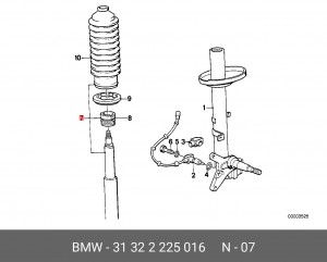 Амортизатор подвески 31 32 2 225 016 BMW