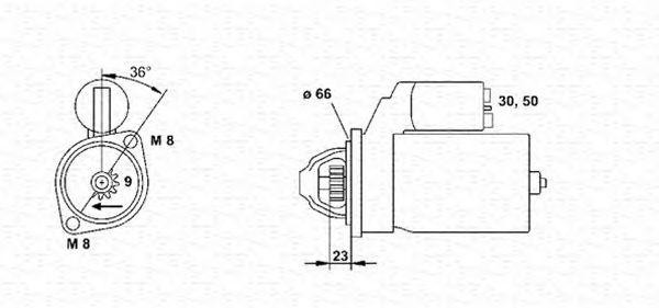 Стартер 943251121010 MAGNETI MARELLI