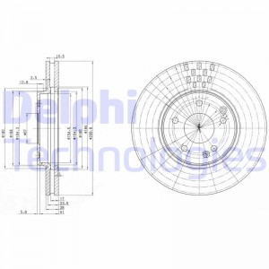 Тормозной диск BG3396 DELPHI