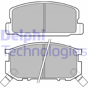 Комплект тормозных колодок, диско LP402 DELPHI