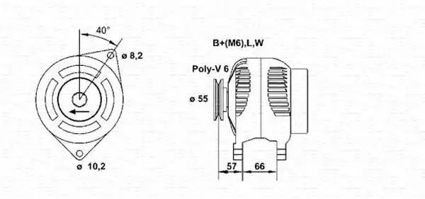 Генератор 943356961010 MAGNETI MARELLI