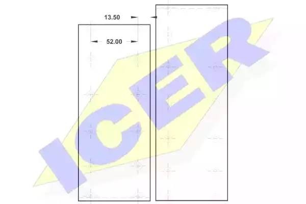 Комплект тормозных башмаков, барабанные тормоза 21 5742 00 ICER